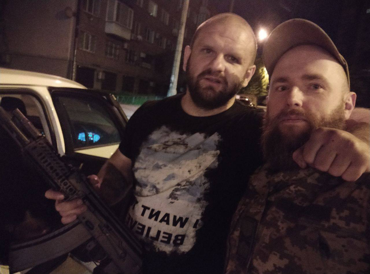 Артём Краснолуцкий и Алексей Лёвкин. Фото из <a href="https://t.me/thulesignal" target="_blank">телеграм-канала Лёвкина</a>