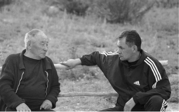 Kuzhuget and Sergey Shoigu. Photo: <a href="https://rtyva.ru/press_center/news/society/10868/" rel="noopener noreferrer" title="https://rtyva.ru/press_center/news/society/10868/">Tuva region government</a>