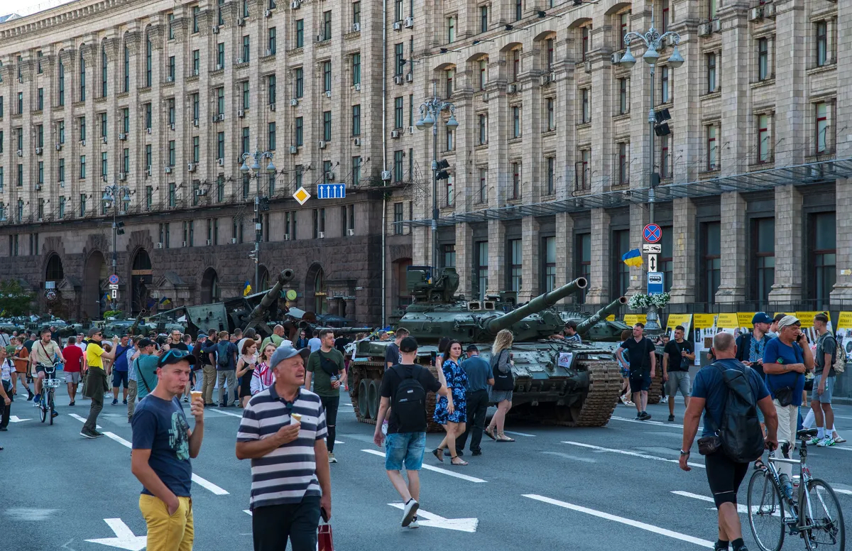 «Крещатик», Киев, 24 августа 2022 г. Фото: Йенс Альструп, специально для «Новой газеты. Европа»
