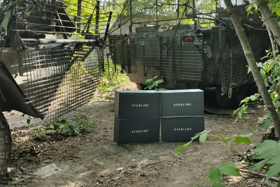 Starlink terminals bought for the military by Russian volunteers. Photo: Alexey Rogozin /<a href="https://vk.com/wall4596708_43908" rel="noopener noreferrer" title="https://vk.com/wall4596708_43908"> VK</a>