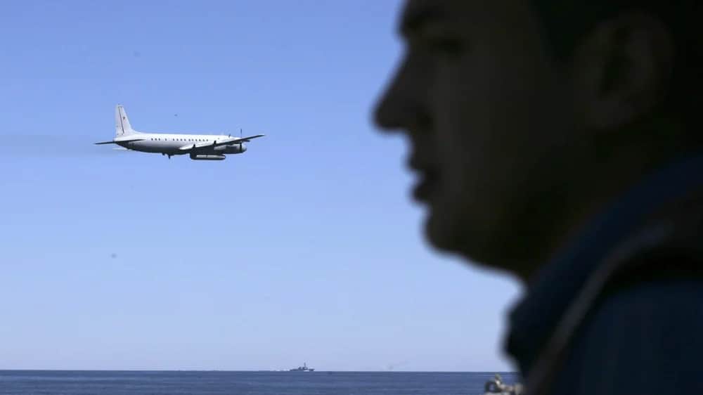 NATO training mission in the Baltic Sea. Photo: EPA/OLIVIER HOSLET