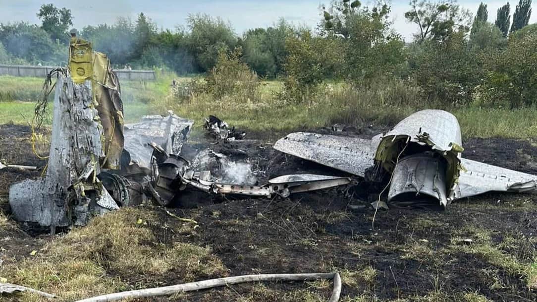 Место авиакатастрофы в Житомирской области. Фото: Офис Генерального прокурора Украины