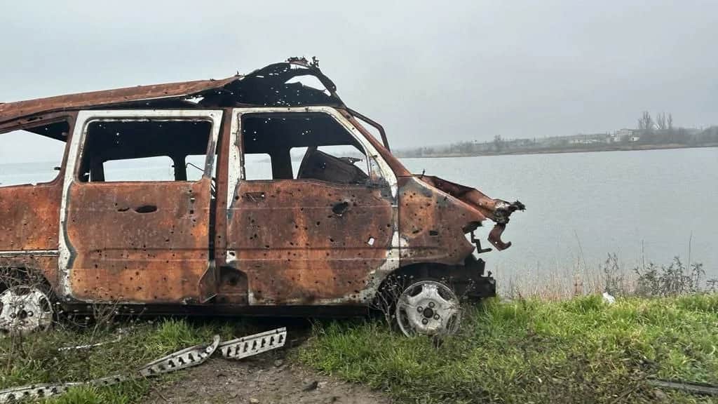 Берег Днепра со стороны Херсона. Фото: Лидия Михальченко, специально для «Новой газеты Европа»