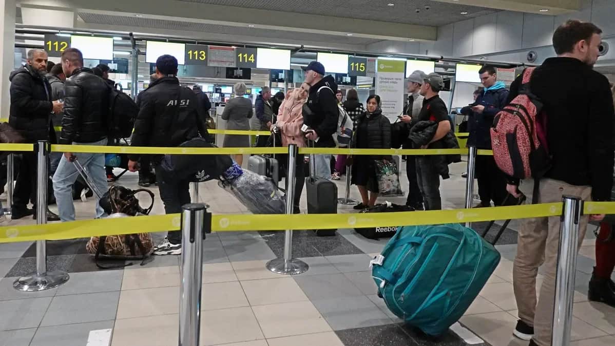 Moscow’s Domodedovo Airport. Photo: EPA-EFE/MAXIM SHIPENKOV