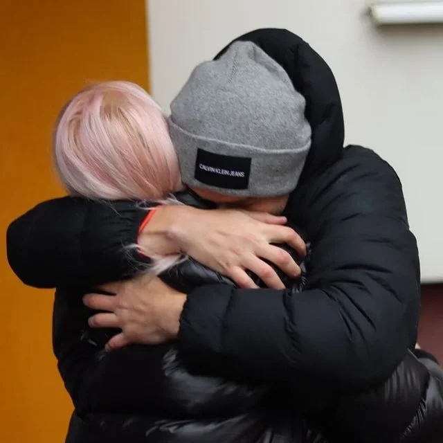 Andrei Krauchanka after being released from the detention facility in Minsk. Photo: Instagram