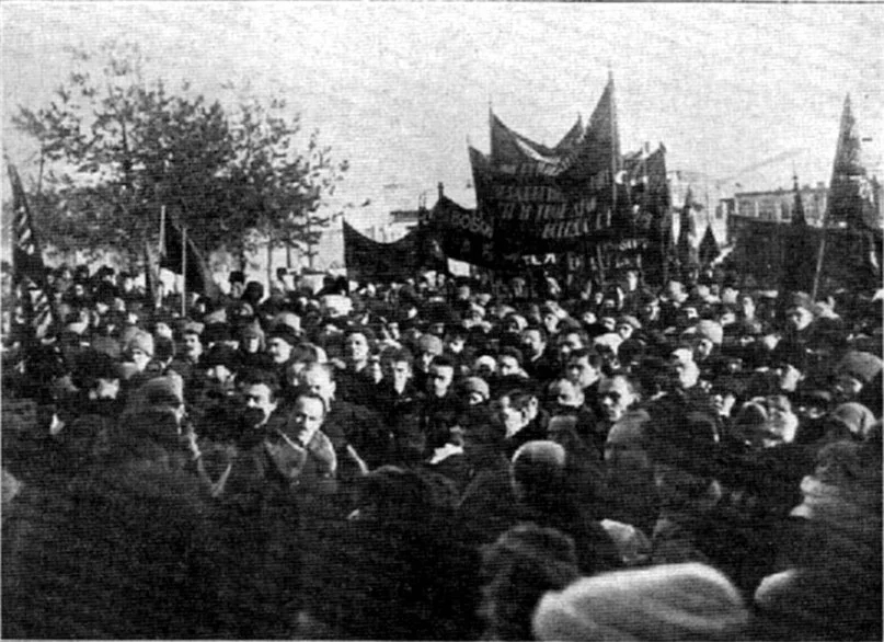 Похороны Кропоткина, 10 февраля 1921 года. Фото: Wikimedia Commons
