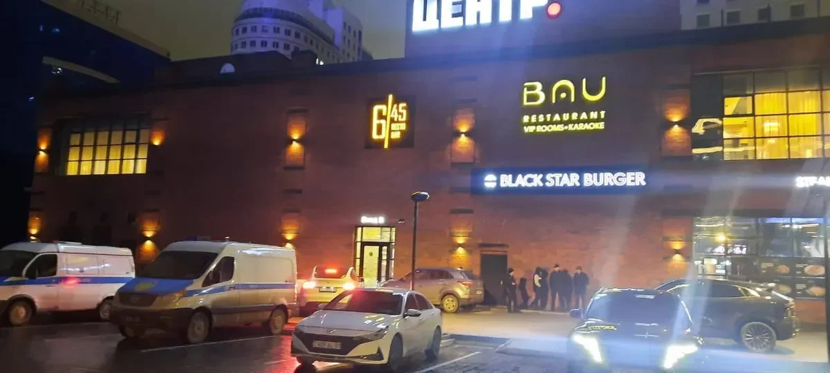 The BAU restaurant in Astana on the night of Saltanat’s murder. Photo: tengrinews / Telegram