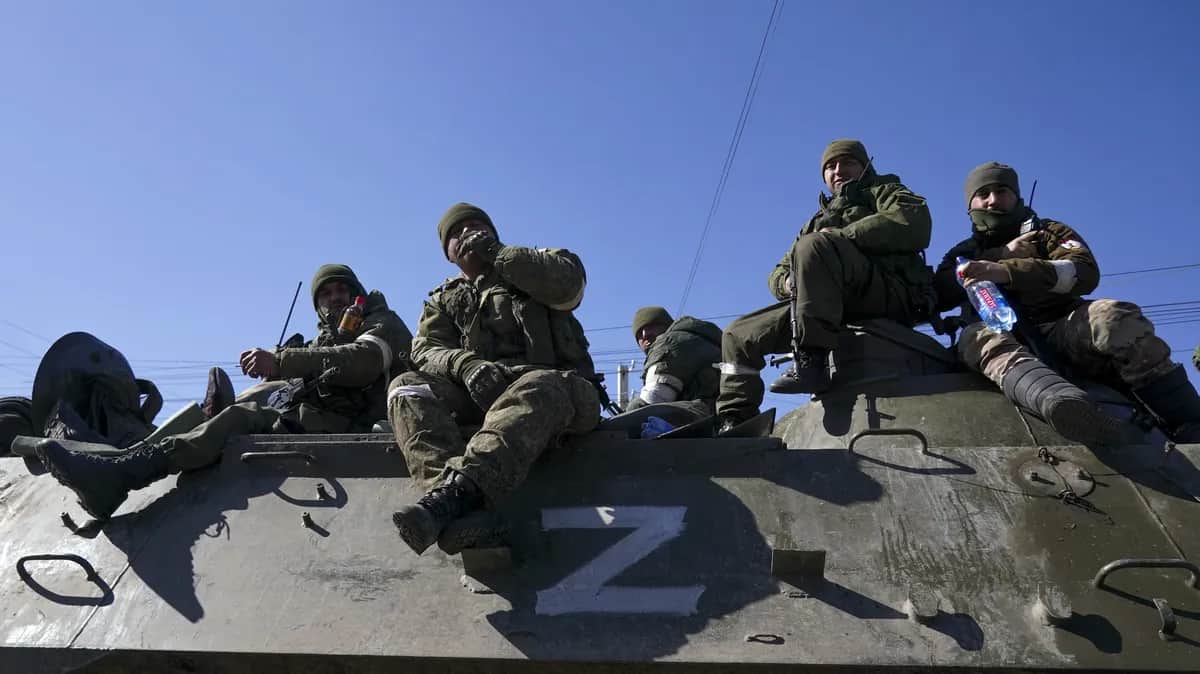 Российские военные в Мариуполе, 24 марта 2022 года. Фото: Getty Images