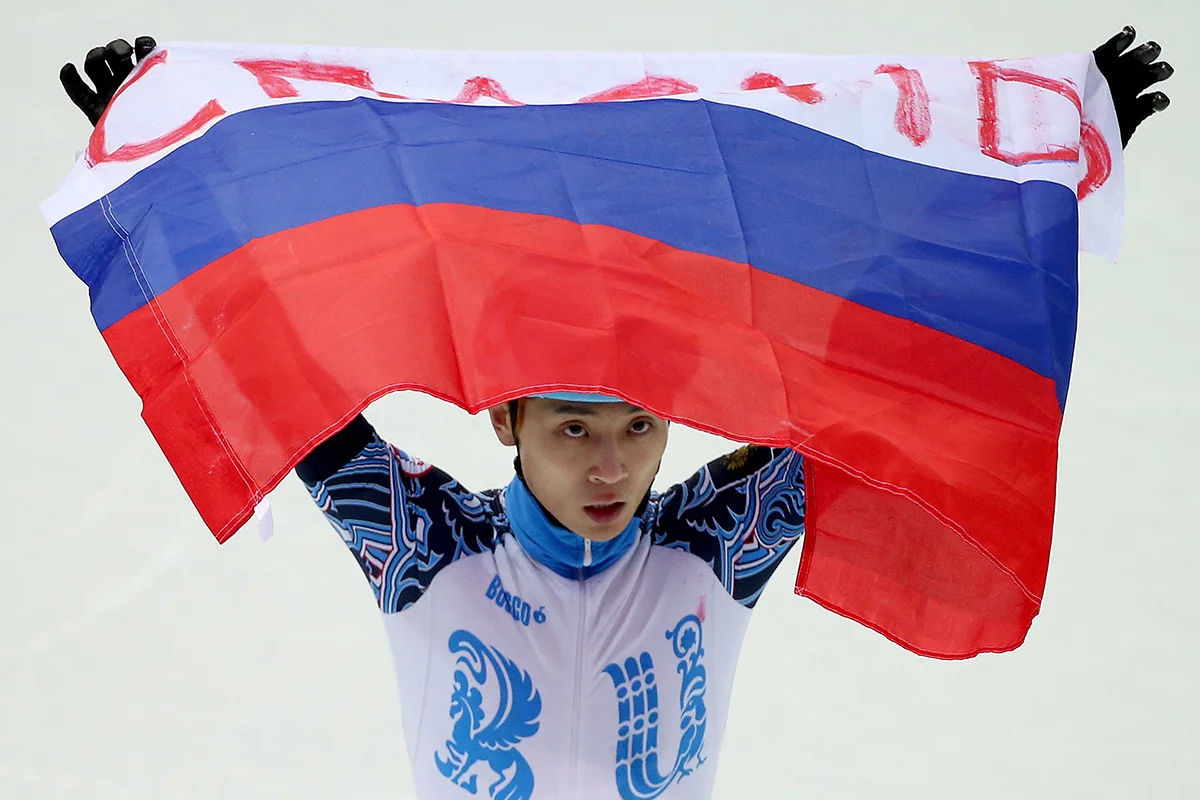 Виктор Ан на Олимпийских играх в Сочи, 21 февраля 2014 года. Фото: How Hwee Young / EPA