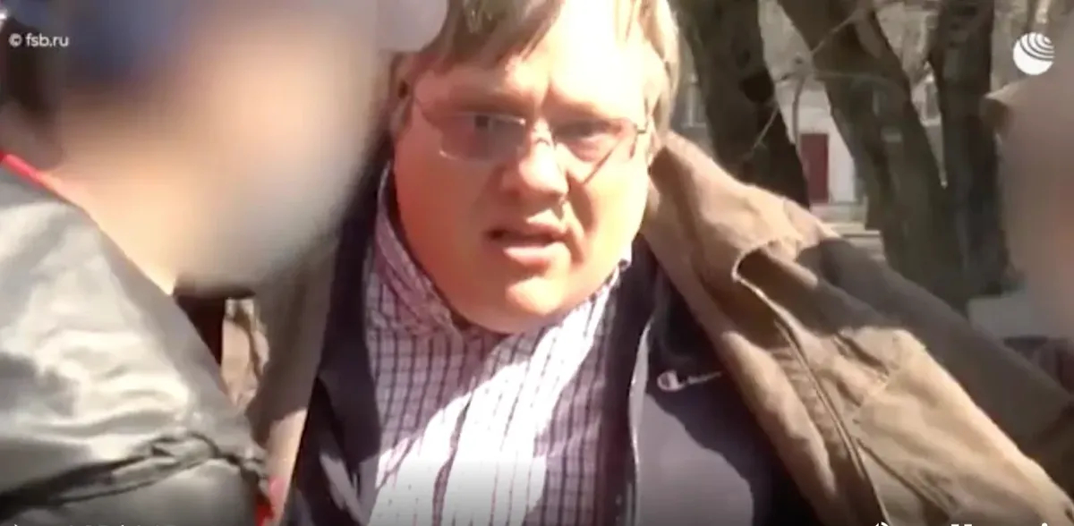 Задержание Юрия Зенковича. Фото: скрин видео оперативной съёмки ФСБ