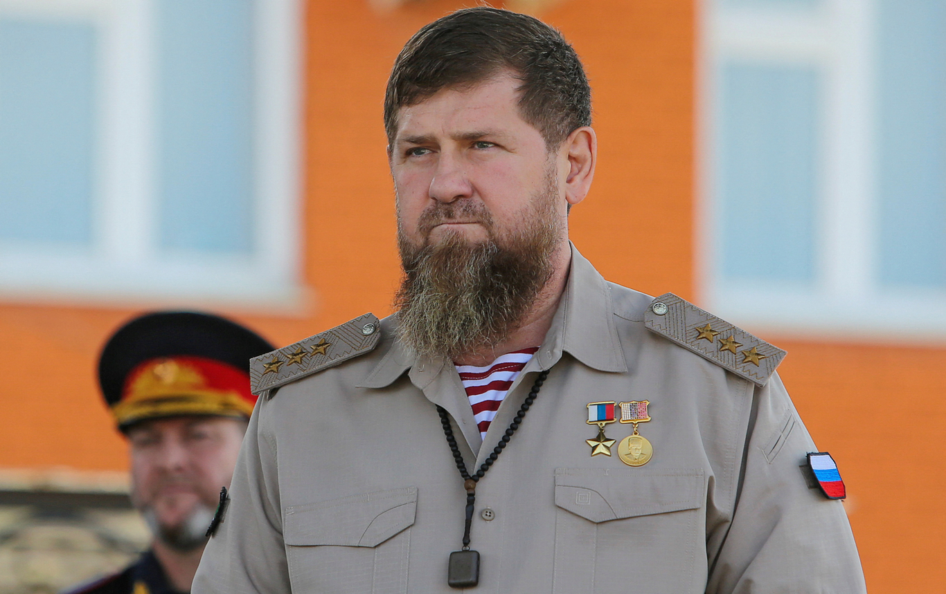 Глава Чечни Рамзан Кадыров на праздновании 20-летия основания полка Ахмата Кадырова, Грозный, 29 июня 2024 года. Фото: Чингис Кондаров / Reuters / Scanpix / LETA
