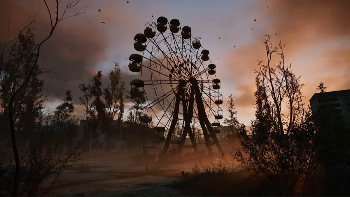 <span id="30ggpjzxu">Скриншот из игры S.T.A.L.K.E.R. 2: Сердце Чернобыля. Источник: GSC Game World</span>