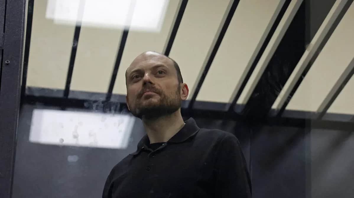 Vladimir Kara-Murza at an appeal against his prison sentence, 31 July 2023. Photo: Maxim Shemetov / REUTERS / Scanpix / LETA