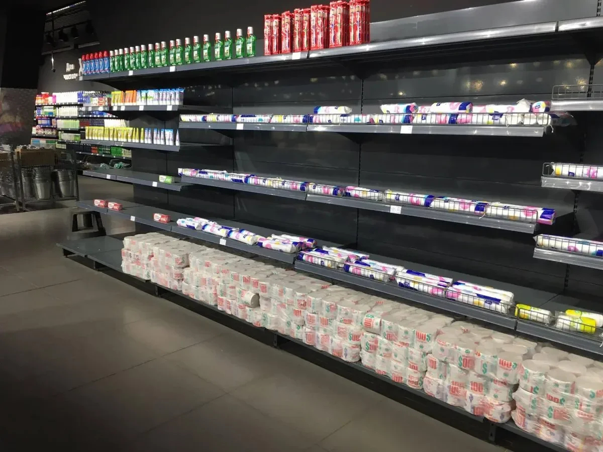 A look at the shelves in a local supermarket. Photo: Sonia Mustaeva