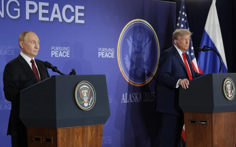 Совместная пресс-конференция Владимира Путина и Дональда Трампа. Фото: Фото: Гавриил Григоров / EPA / SPUTNIK / KREMLIN POOL