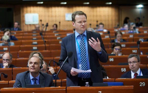 Frank Schwabe, PACE Special Rapporteur on the North Caucasus. Photo: aravot-ru.am