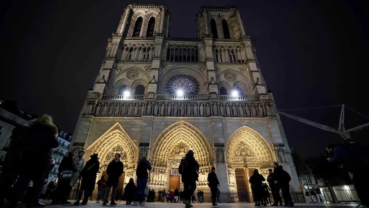 Нотр-Дам после реставрации, Париж, Франция, 8 декабря 2024 года. Фото: Ludovic Marin / AFP / Scanpix / LETA