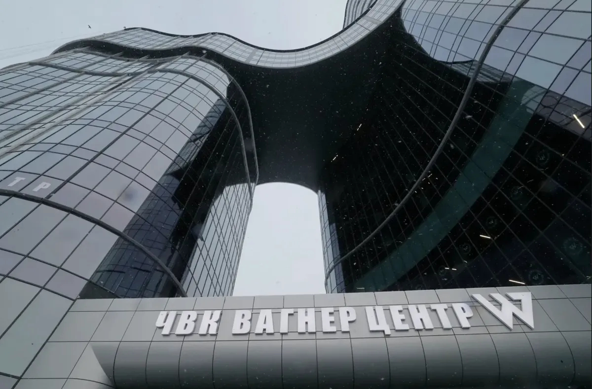 The “Wagner Center”: PMC Wagner’s headquarters in St. Petersburg. Photo: EPA-EFE/ANATOLY MALTSEV