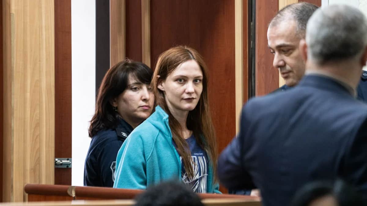 Анастасия Зиновкина во время суда. Фото: Publika.ge