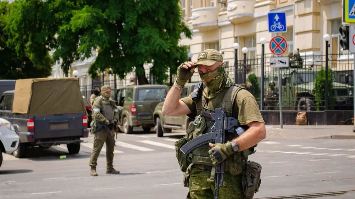 Wagner Group fighters in Rostov-on-Don. Photo: Novaya Gazeta Europe