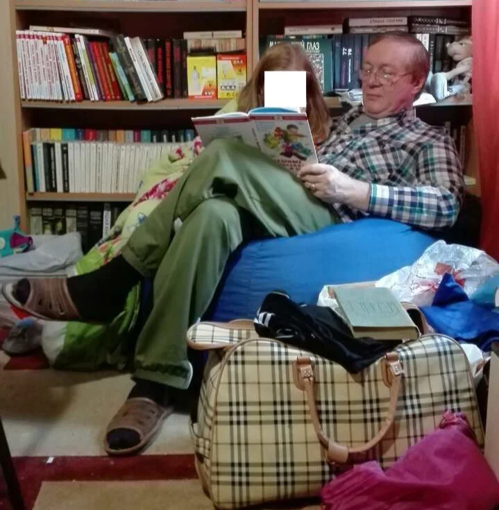 Михаил Жуков с падчерицей Аллой, 2015 год. Фото предоставлено Александром Жуковым