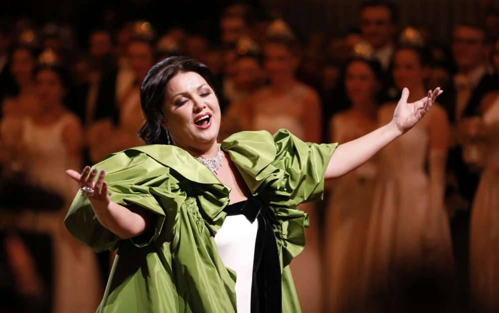 Anna Netrebko performs during the opening ceremony of the traditional 63rd Vienna Opera Ball at the State Opera, in Vienna, Austria, 28 February 2019. Photo: EPA-EFE/FLORIAN WIESER