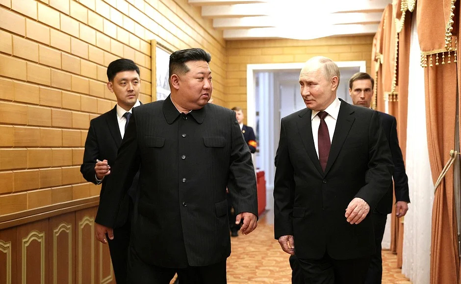 Владимир Путин и Ким Чен Ын 19 июня 2024 года. Фото: Кремль