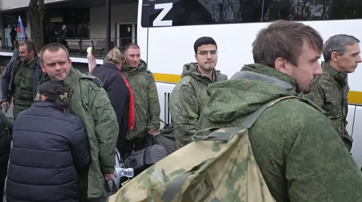 Mobilisation assembly point in Moscow. Photo: EPA-EFE/MAXIM SHIPENKOV