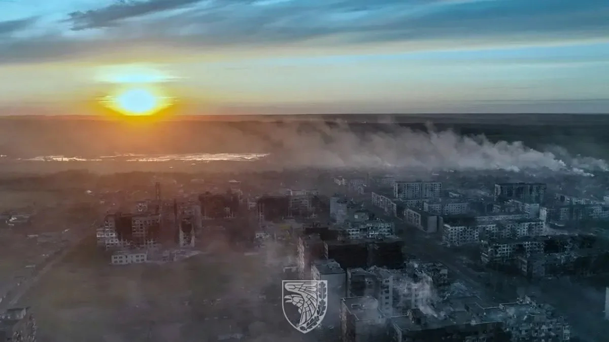 Bakhmut in May 2023. Photo: the Kholodny Yar 93rd separate mechanised brigade of the Ukrainian Armed Forces
