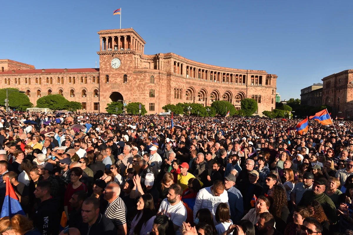 Митинг в Ереване, 9 мая 2024 года. Фото: Narek Aleksanyan