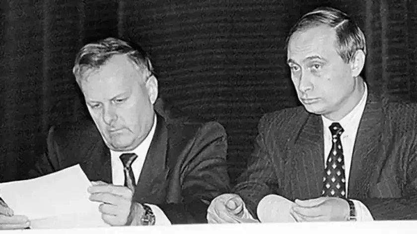 Anatoly Sobchak and Vladimir Putin