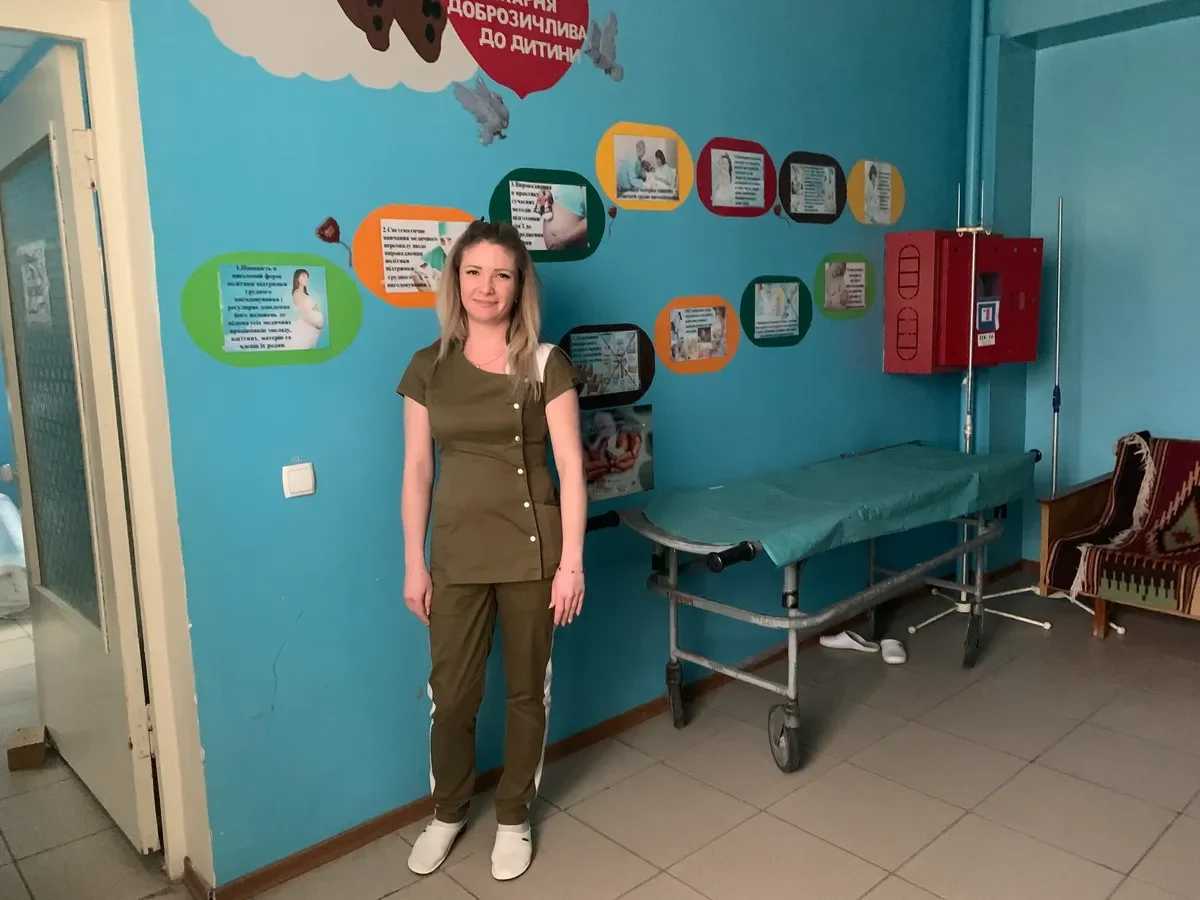 The neonatologist, Lyubov Anatolievna, came from Avdiivka. She no longer has a home. Photo: Olga Musafirova