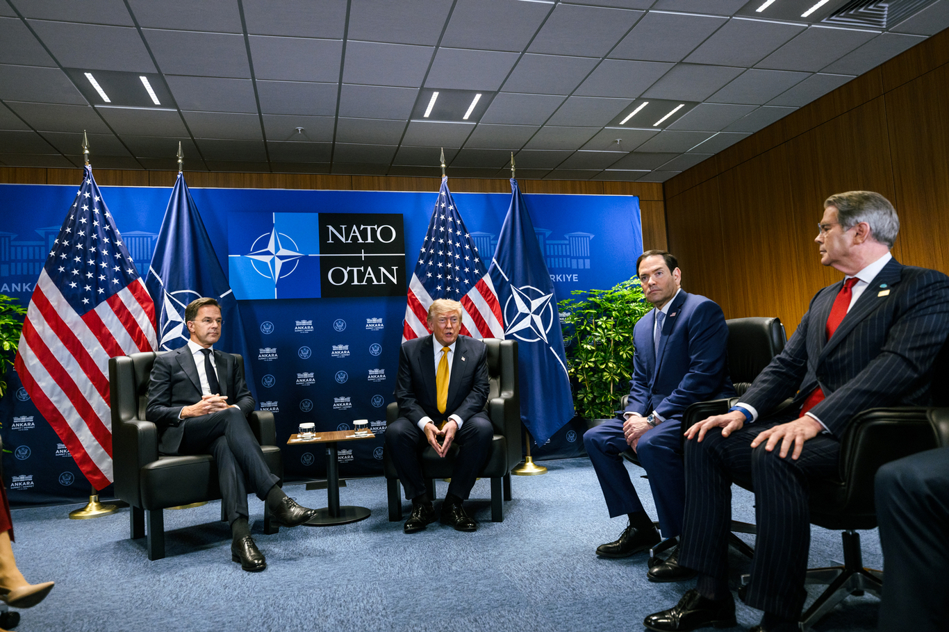 Дональд Трамп на встрече с генеральным секретарем НАТО Марком Рютте в Анкаре, Турция, 8 июля 2026 года. Фото: Daniel Torok / The White House / <a href="https://www.flickr.com/photos/whitehouse/55383650245/in/dateposted/" target="_blank">Flickr</a>