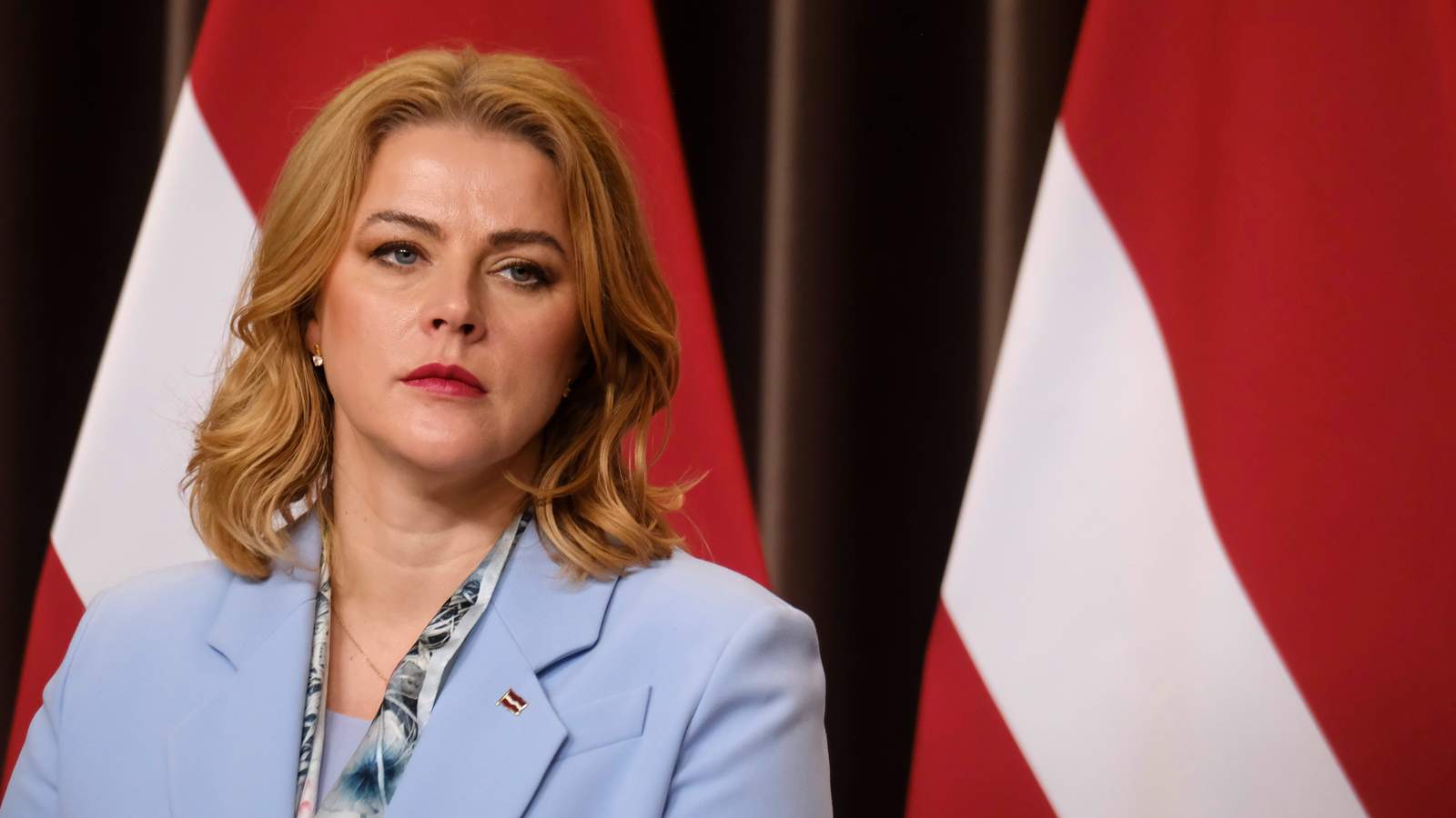 Экс-премьер Латвии Эвика Силиня. Фото: Valda Kalnina / EPA