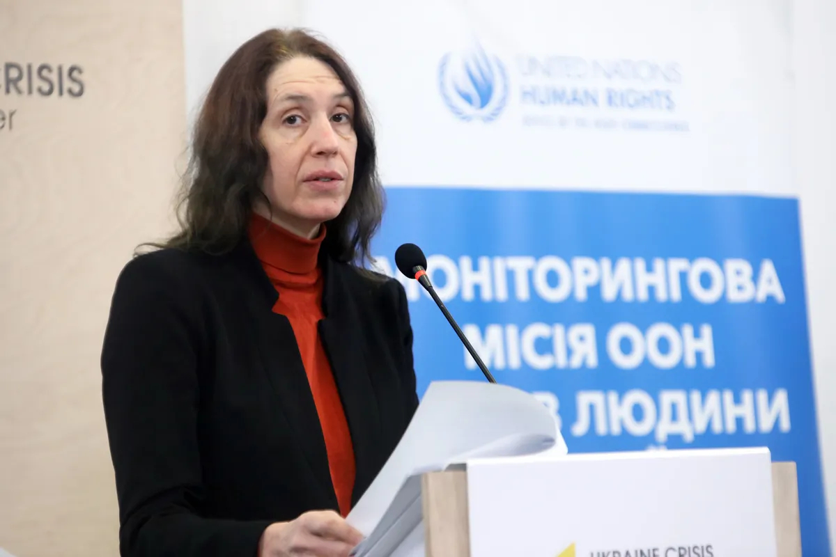 Глава мониторинговой миссии ООН Матильда Богнер. Фото: Yuliia Ovsiannikova / Ukrinform / Future Publishing / Getty Images