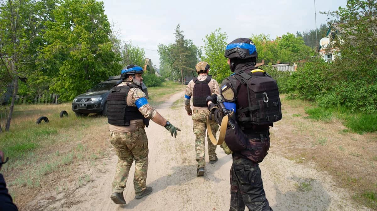 Украинские военные в Волчанске, 15 мая 2024 года. Фото: Federico Quintana / Sipa / Scanpix