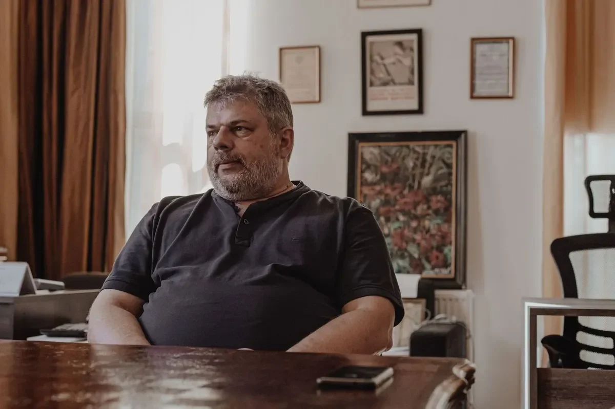 Filipp Loss, art director of the Russian Theatre in Tallinn. Photo by Vladislava Snurnikova, exclusively for Novaya Gazeta. Europe