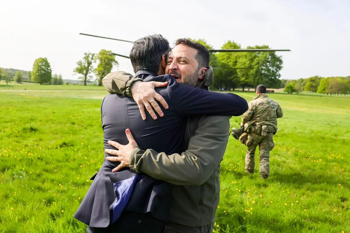 Rishi Sunak and Volodymyr Zelensky. Photo: Rishi Sunak on Twitter