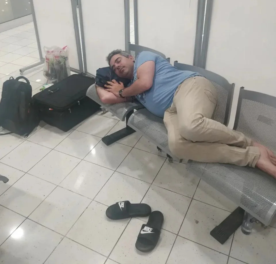 Peter Nikitin at the Nikola Tesla Airport in Belgrade. Photo: <a href="https://t.me/RDO_Serbia" rel="noopener noreferrer" title="https://t.me/RDO_Serbia">Telegram</a>