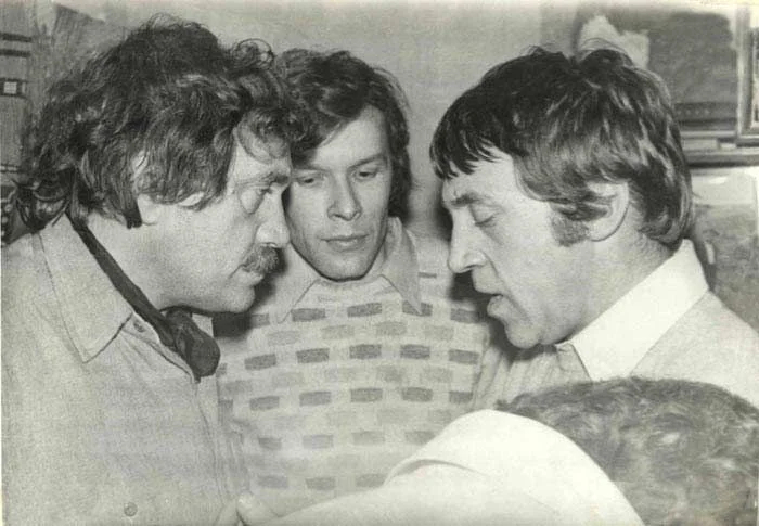 Василий Аксенов, Виктор Ерофеев и Владимир Высоцкий. Фото: pinterest.co.uk