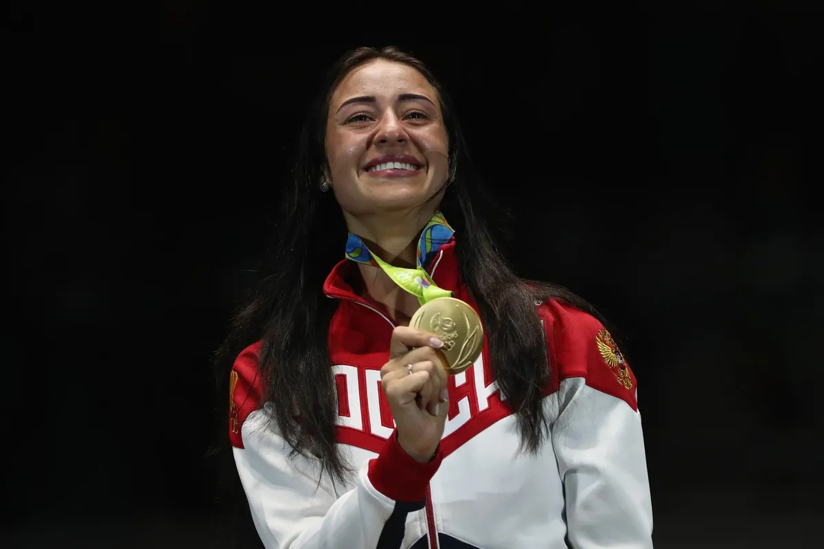 Олимпийская чемпионка по фехтованию Яна Егорян. Фото: Patrick Smith / Getty Images