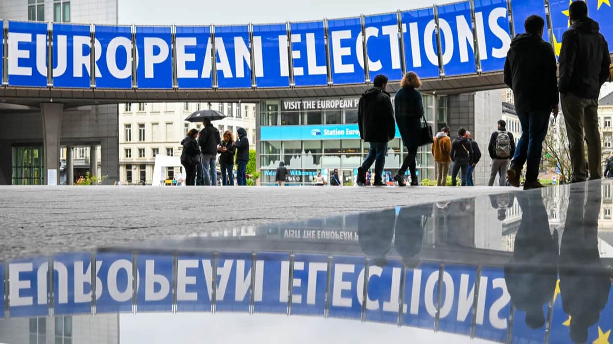 Здание Европейского парламента в Брюсселе, Бельгия, 27 апреля 2024 года. Фото: Frederic Sierakowski / EPA-EFE
