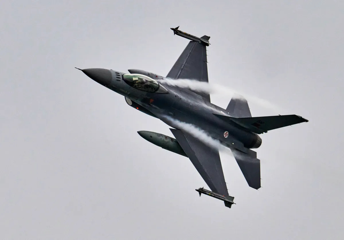 F-16 fighter jet. Photo: Horacio Villalobos / Corbis / Corbis / Getty Images