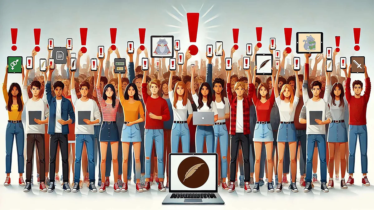 Иллюстрация с читателями Фанфика. Источник: <a data-sk="tooltip_parent" data-stringify-link="https://t.me/ficbook_official" href="https://t.me/ficbook_official" rel="noopener noreferrer" target="_blank">https://t.me/ficbook_official</a>