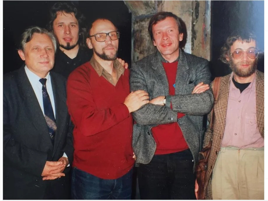 Юрий Мамлеев, Дмитрий Пригов, Владимир Сорокин, Виктор Ерофеев и Лев Рубинштейн. Фото: Instagram