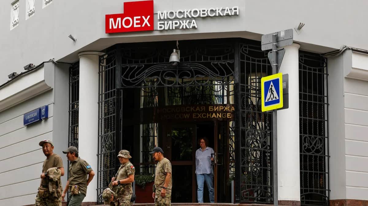 Московская биржа. Фото: Максим Шеметов / Reuters / Scanpix / LETA
