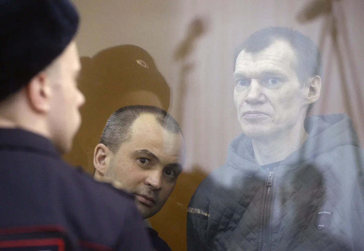 Oleg Dmitriev and Oleg Ivanov appear in court, Moscow, 22 January 2019. Photo: Emin Dzhafarov / Kommersant / Sipa USA / Vida Press