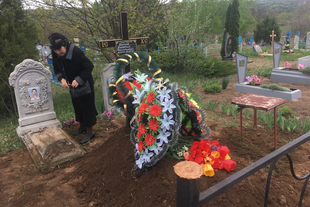 Могила Валерия Дмитриевича Дурнева, Краматорск, Донецкая область, Украина. Фото: Дмитрий Дурнев