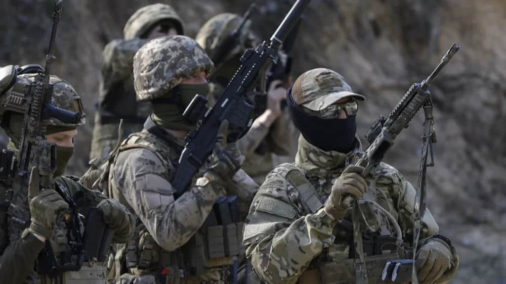 Members of the AFU’s Sibir Battalion train at a shooting range near Kyiv, Ukraine, 10 April 2024. Photo: EPA-EFE / SERGEY DOLZHENKO