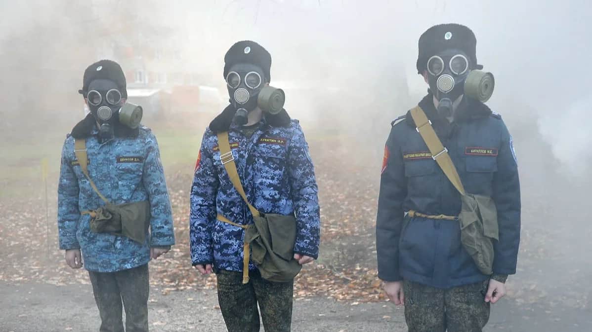 Cadets undergo basic military training, Tambov, Russia, 8 November 2024. Photo: Alexey Sukhorukov / Satellite / Imago Images / SNA / Scanpix / LETA